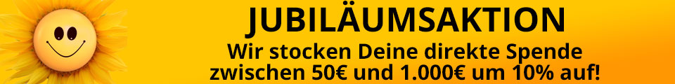 Jubiläumsspenden-Aktion